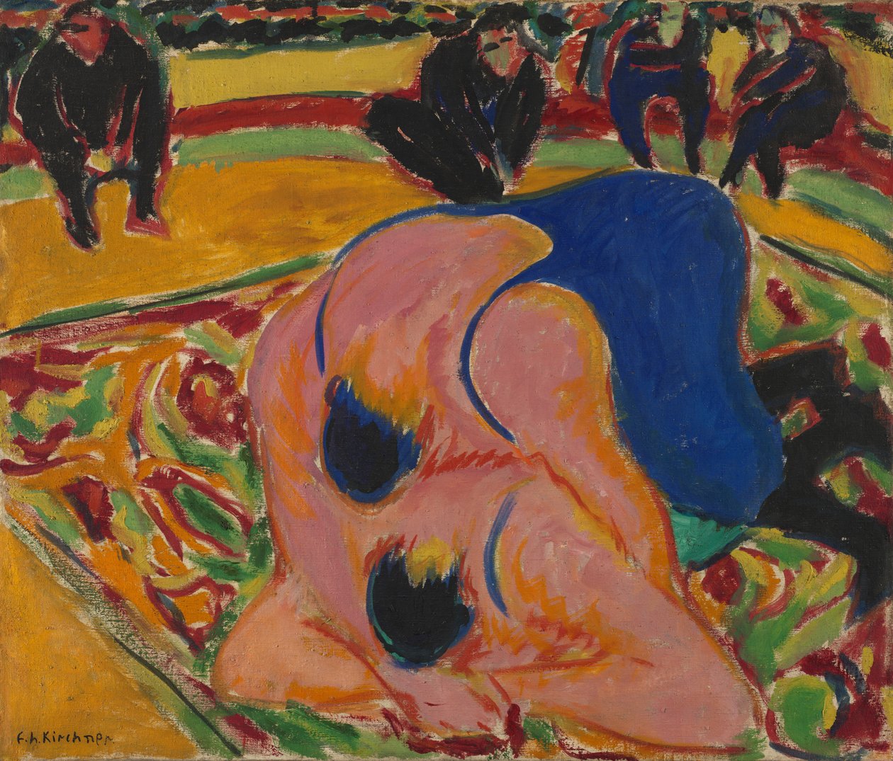 Brytere i et sirkus av Ernst Ludwig Kirchner