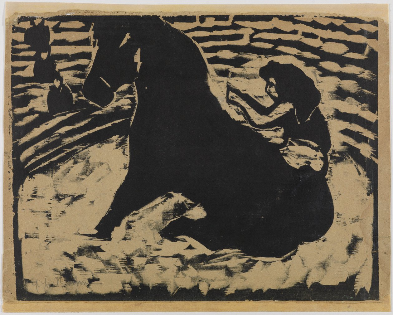 Sirkusrytterinne - Artist på en svart ponni av Ernst Ludwig Kirchner