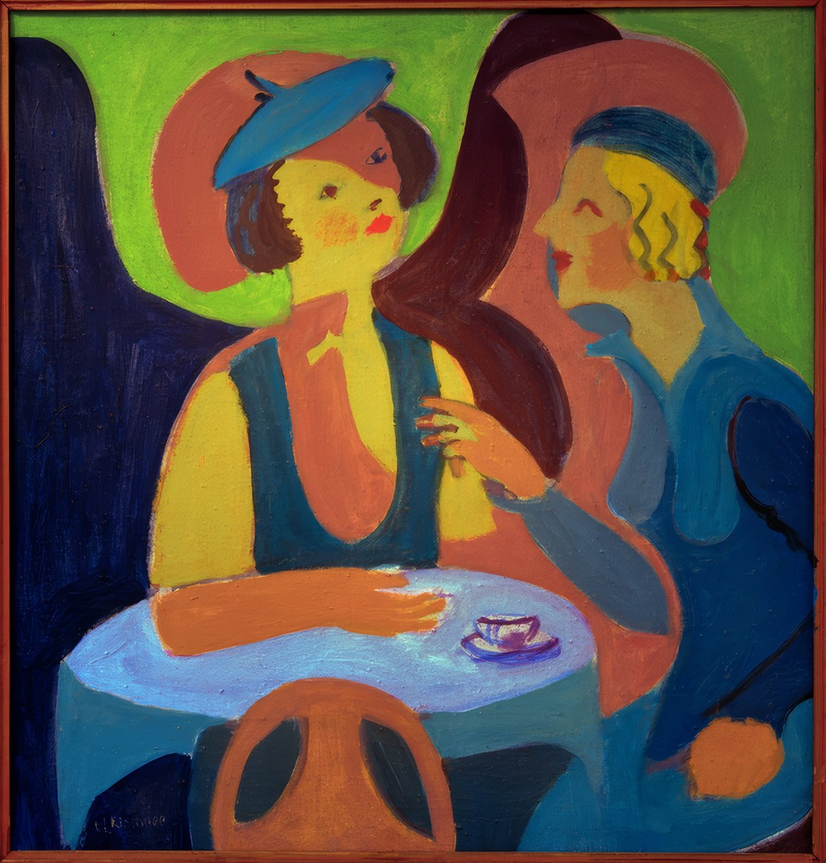 To damer i kafeen av Ernst Ludwig Kirchner