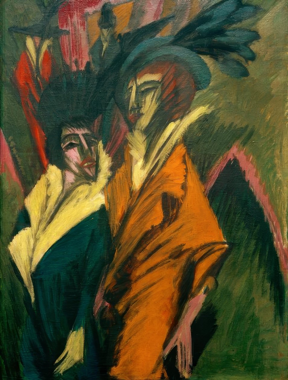 To kvinner på gaten av Ernst Ludwig Kirchner