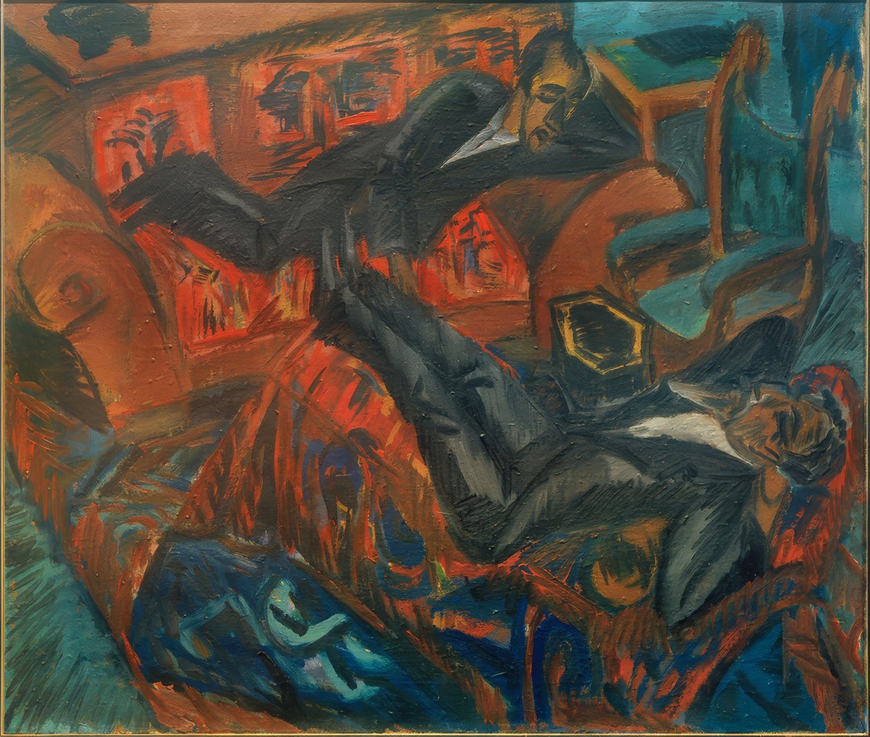 To venner i samtale av Ernst Ludwig Kirchner