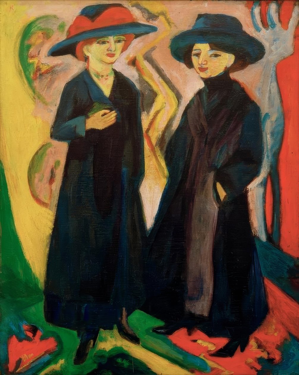 To jenter (midinetter) av Ernst Ludwig Kirchner