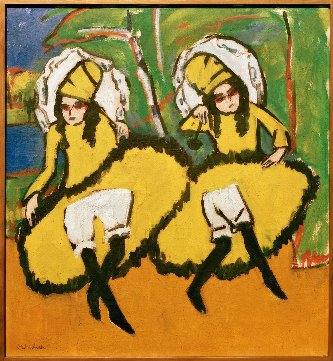 To dansere av Ernst Ludwig Kirchner