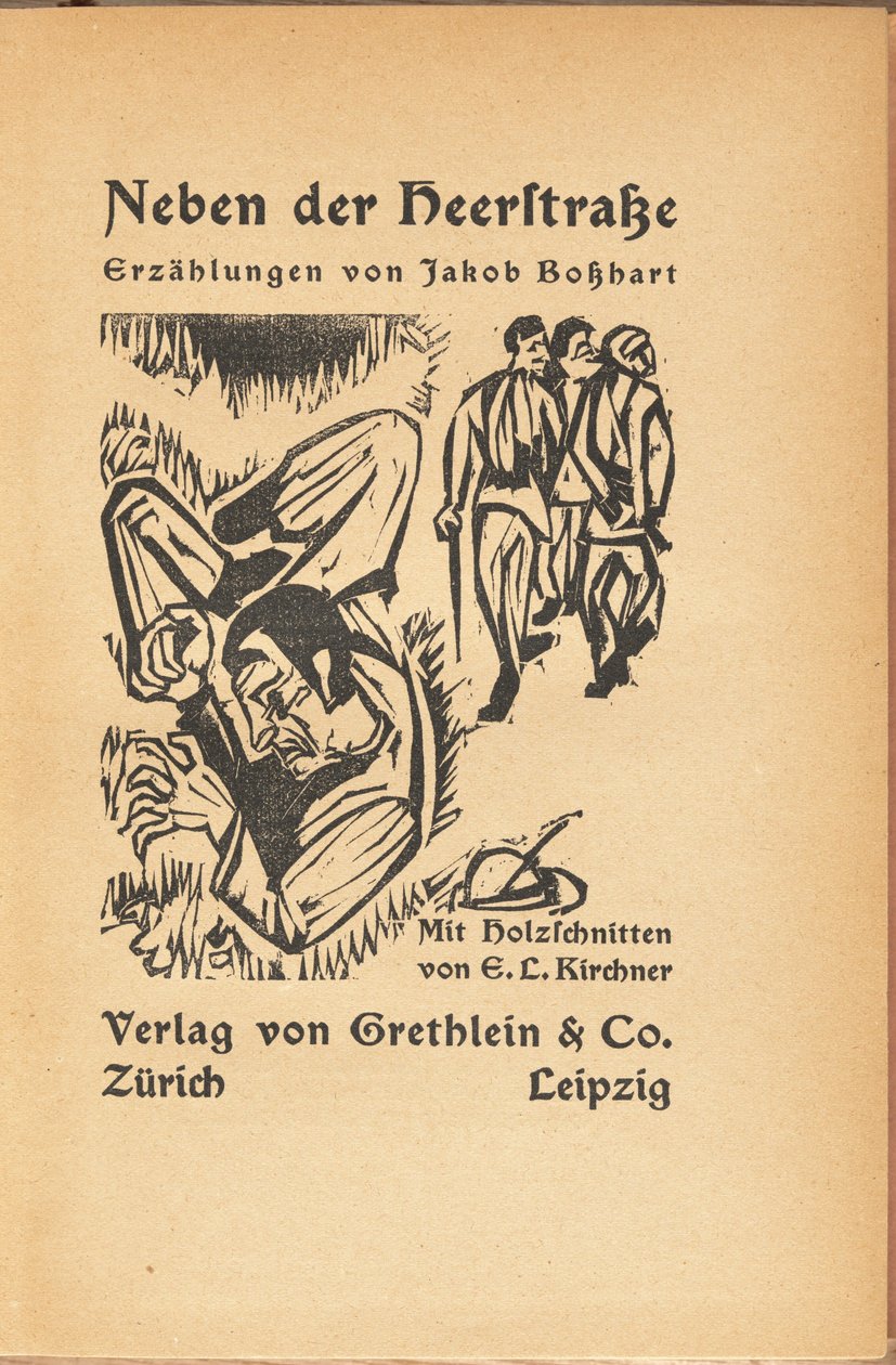 Jakob Bolsharat: Neben der Heyerstrasse (Jakob Bolsharat: Near Main Street) av Ernst Ludwig Kirchner and Jacob Bosshart