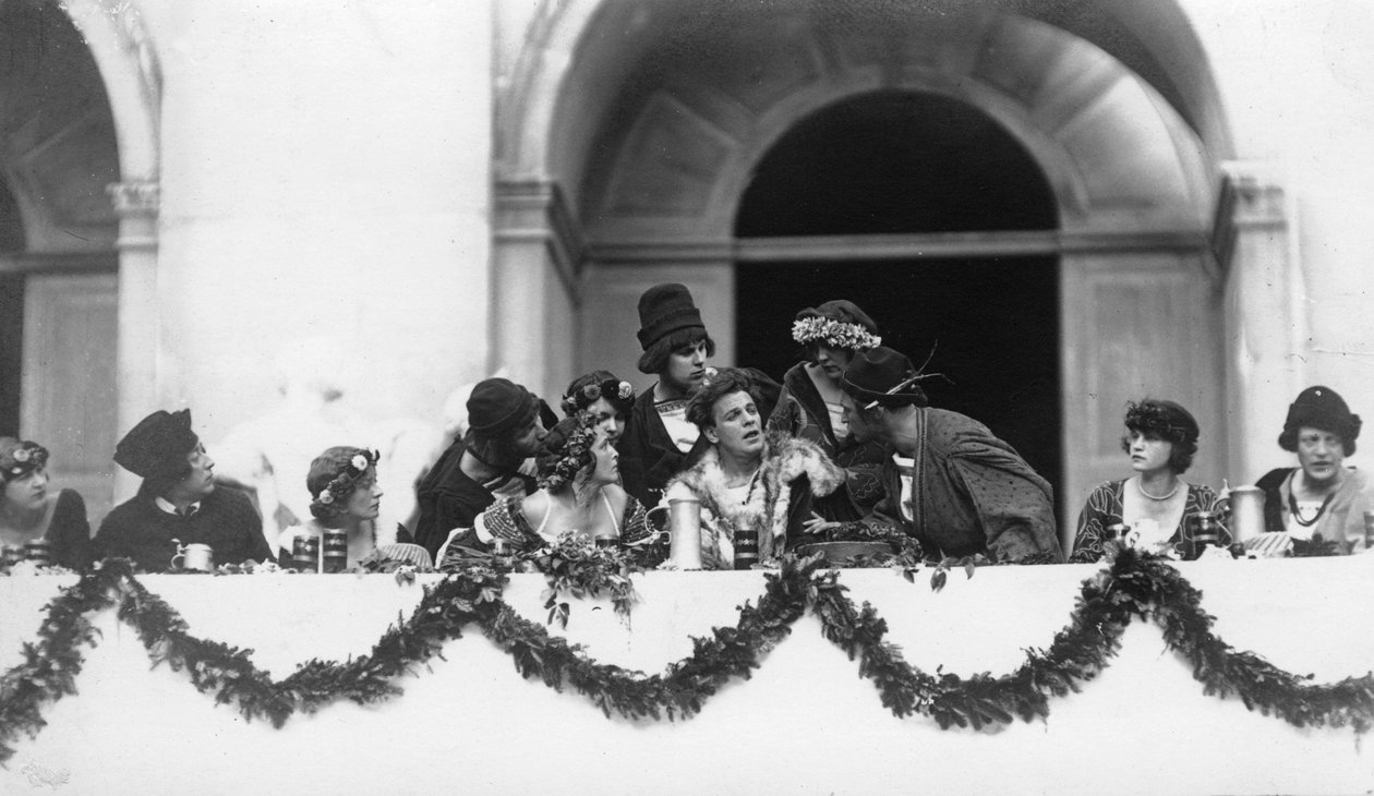 Fremførelse av Jedermann, Salzburg Festival, Østerrike, 1900-tallet av Ernst Maier