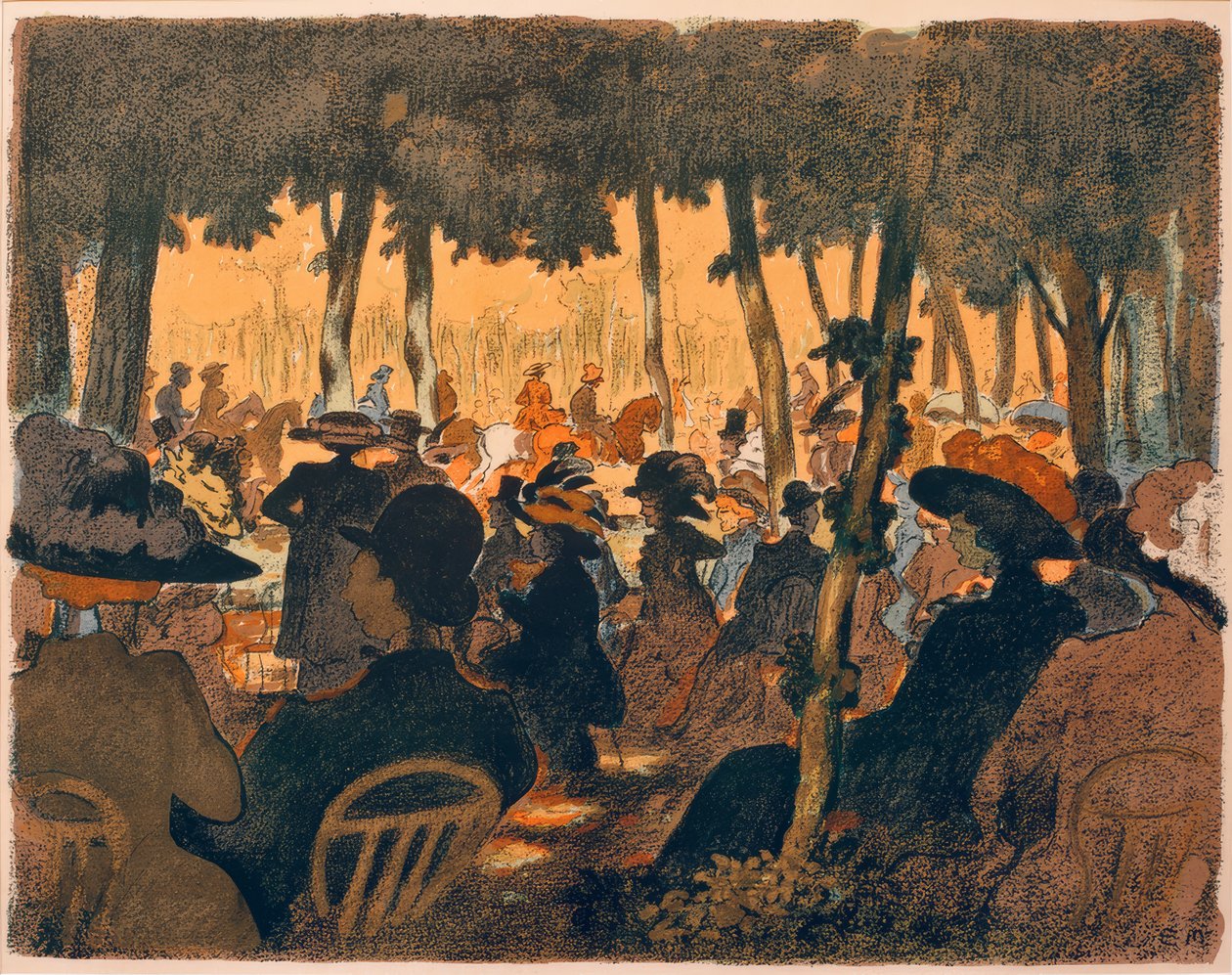 Folk i parken av Ernst Matthes