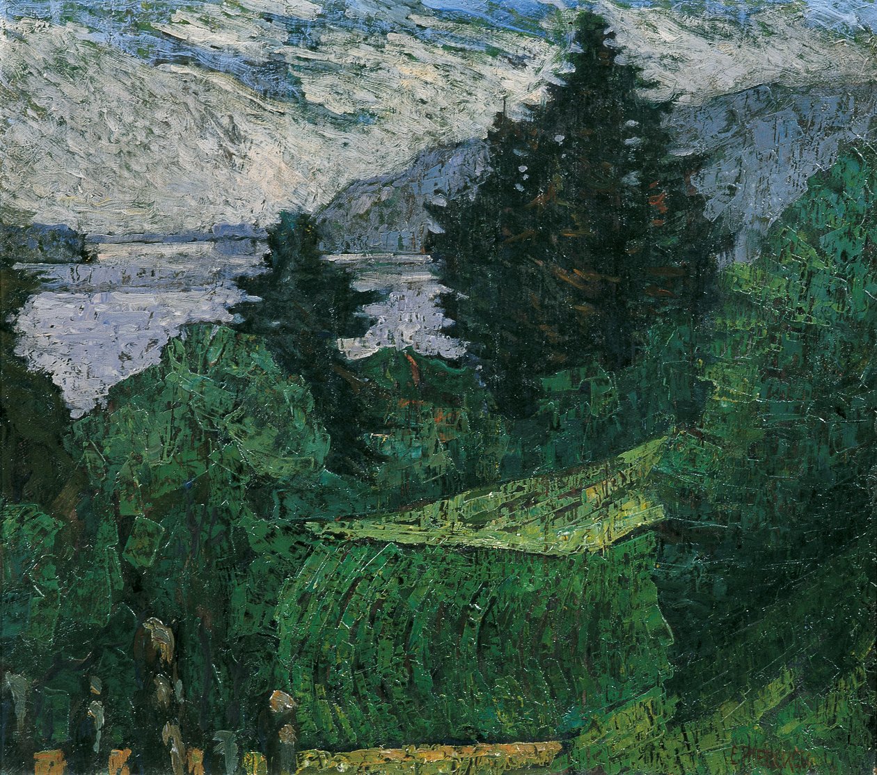 Utsikt over innsjøen av Ernst Riederer
