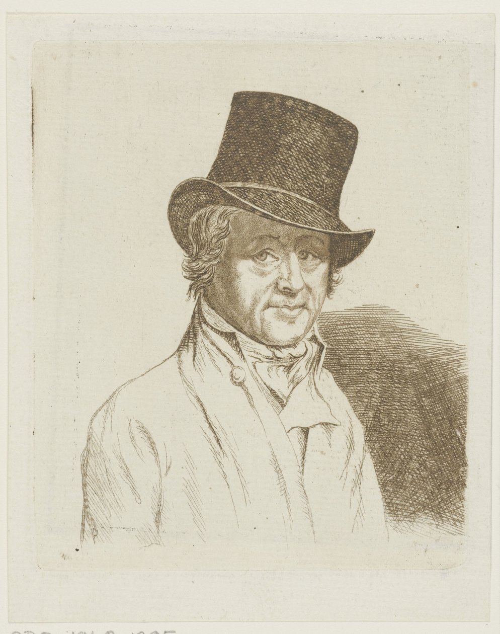 Portrett av Wouterus de Nooy av Ernst Willem Jan Bagelaar