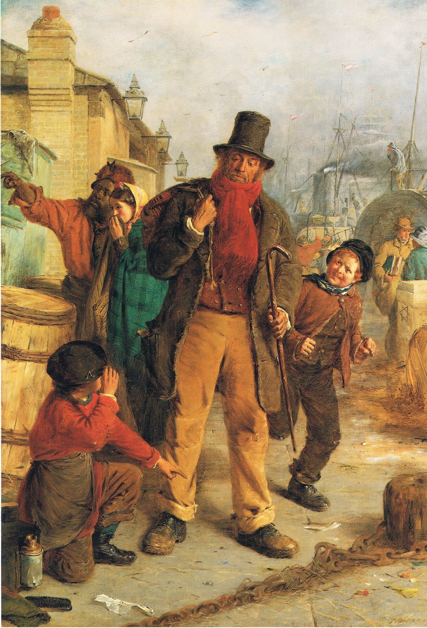 En irsk immigrant lander i Liverpool av Erskine Nicol