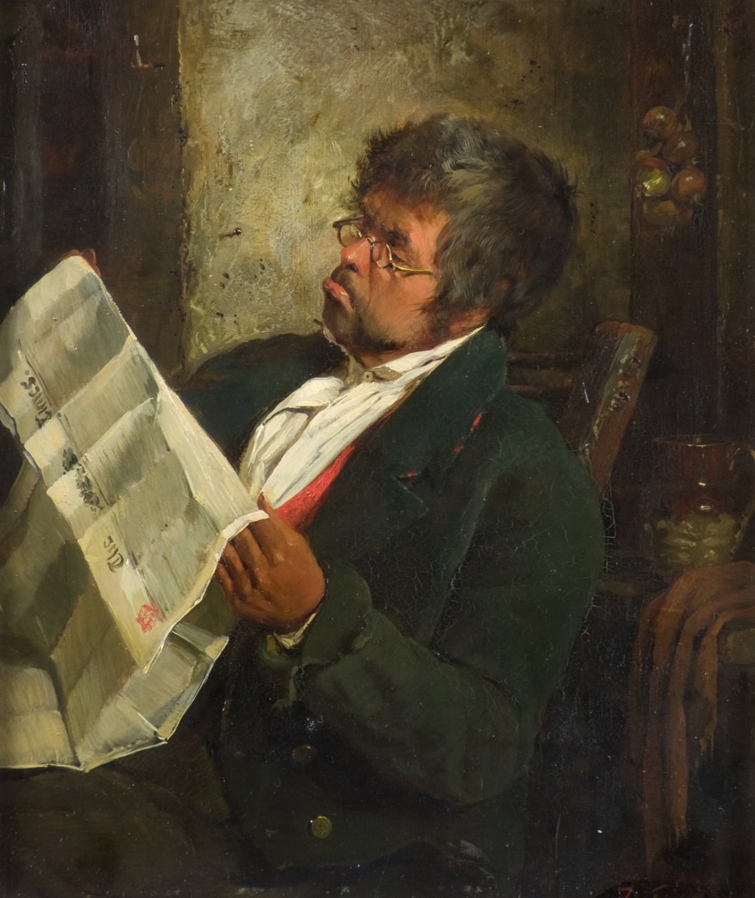 Leser nyhetene av Erskine Nicol