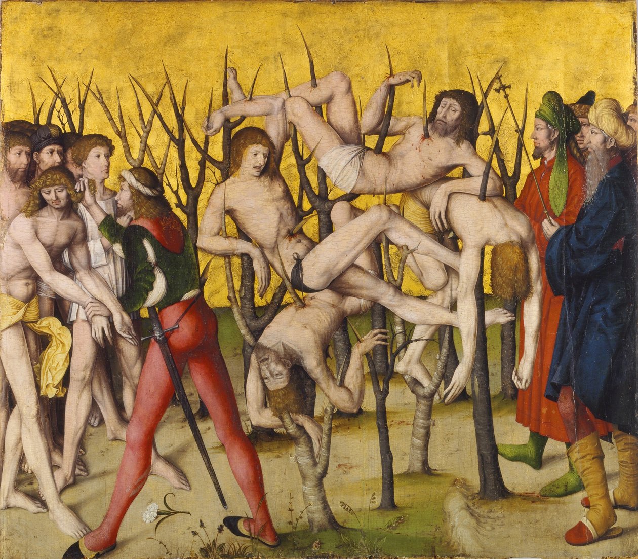 De 10 000 riddernes martyrium av Erster Zürcher Nelkenmeister