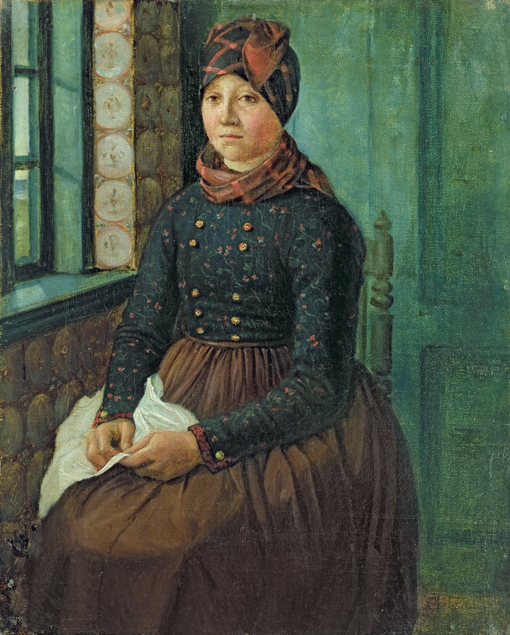 Jente fra Fano, 1834 av Erwin Speckter