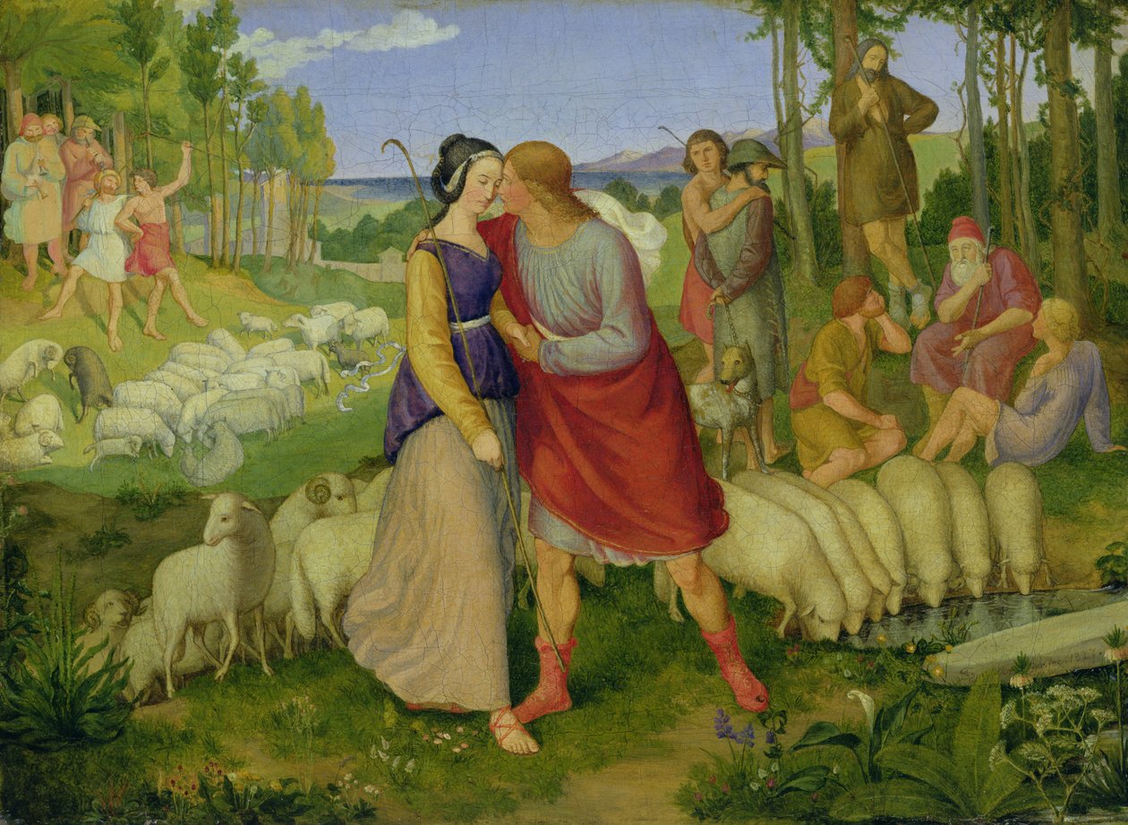 Jacob møter Rachel, 1827 av Erwin Speckter