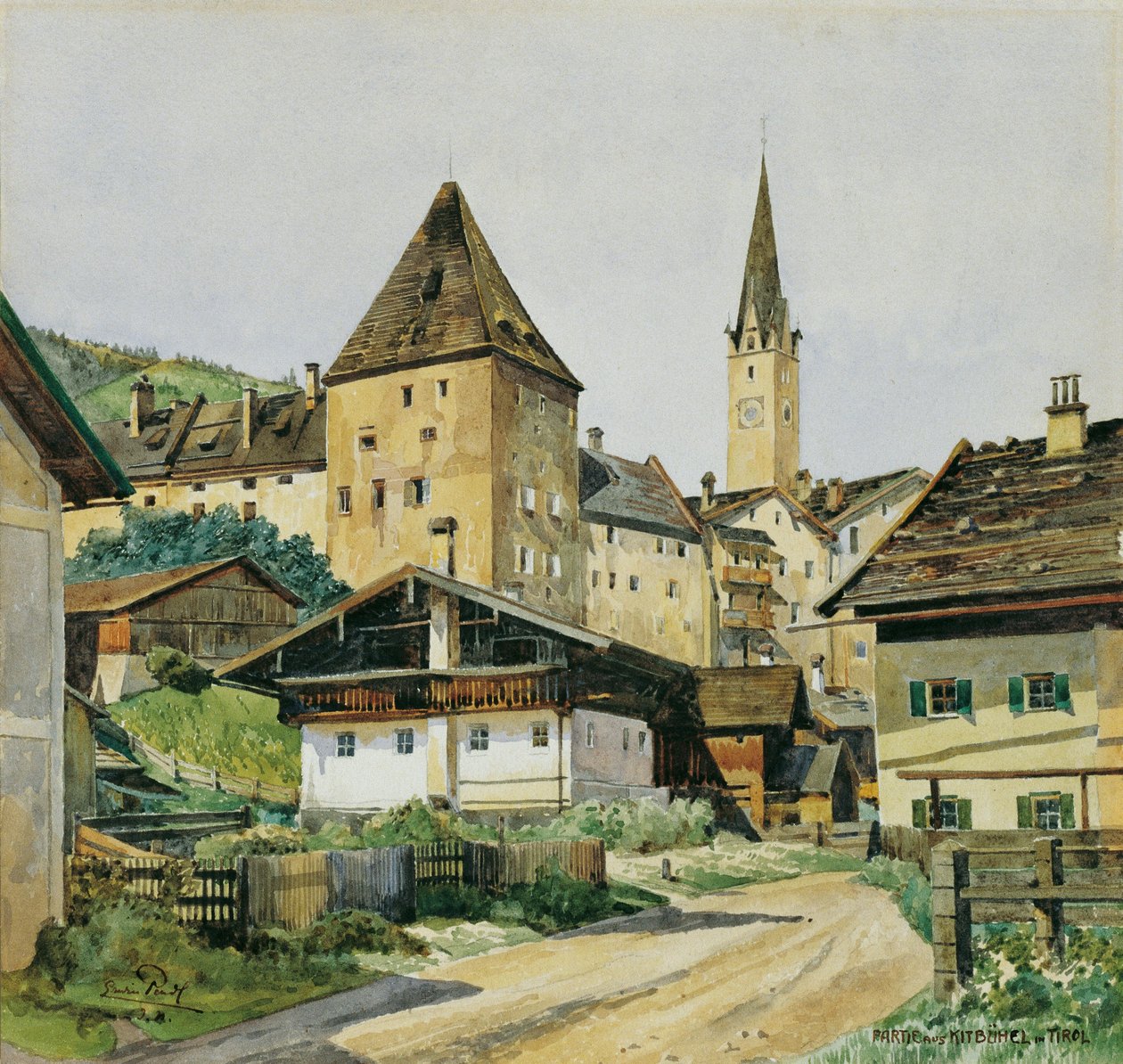 By- og omsorgstårn i Kitzbühel av Erwin Pendl