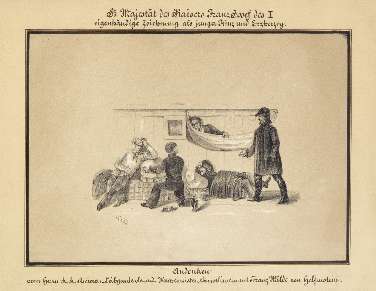 En gruppe mennesker på et sykehus av Erzherzog Franz Joseph