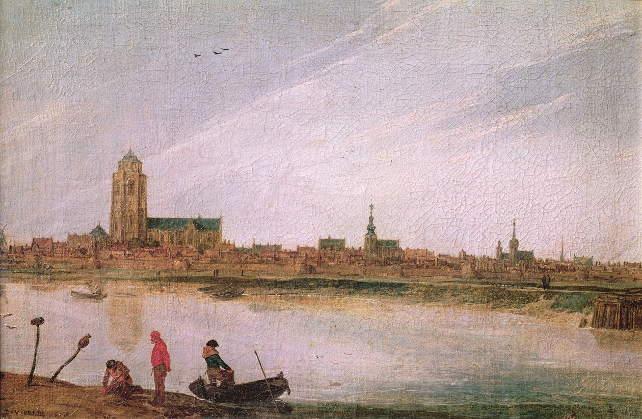Utsikt over Zierikzee, 1618 av Esaias van de Velde