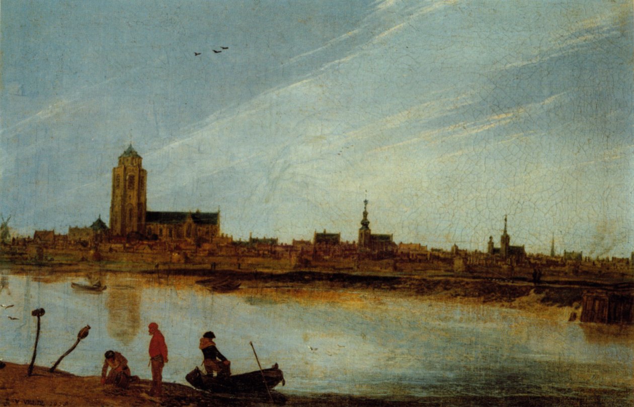 Utsikt over Zierikzee av Esaias van de Velde