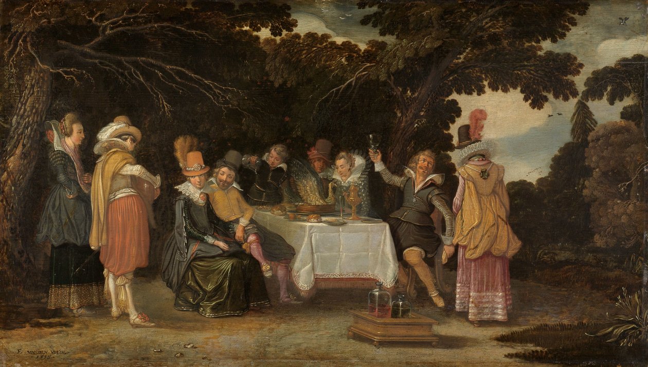 En friluftsfest av Esaias van de Velde