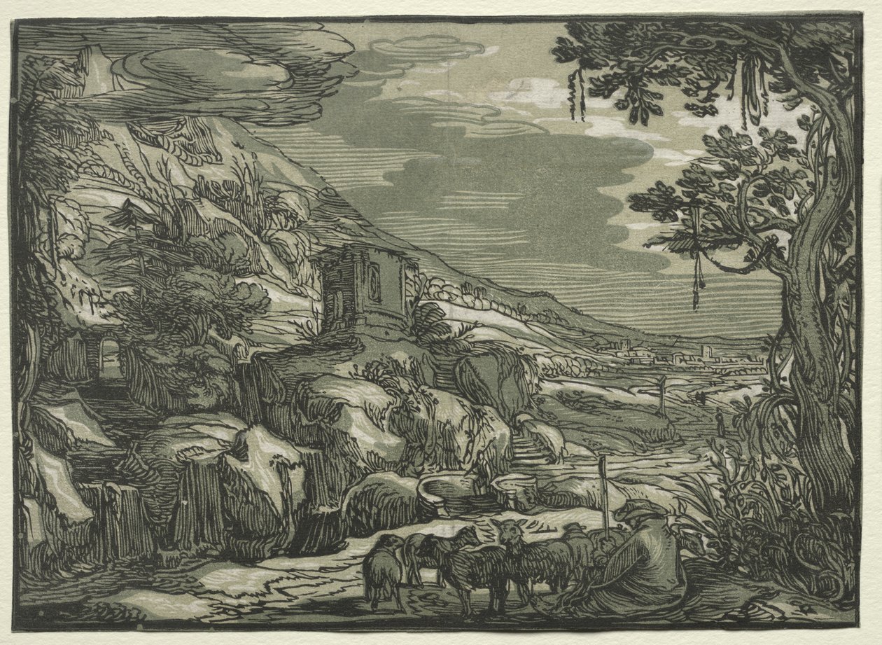 Arkadisk landskap av Esaias van de Velde