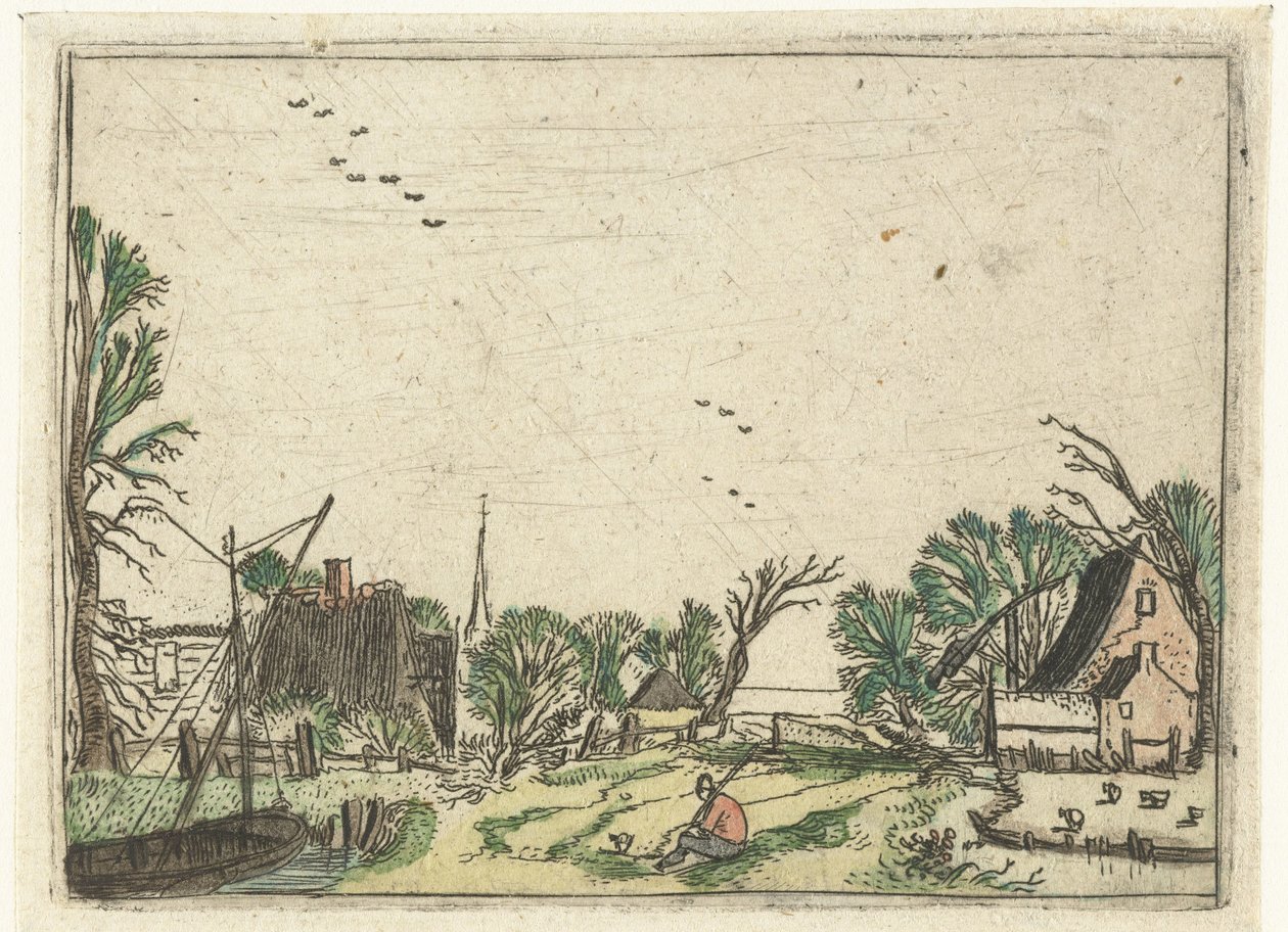 Landsby Små landskap (serietittel) av Esaias van de Velde
