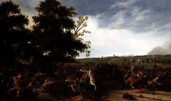 Infanterikampkavaleri, 1630 av Esaias van de Velde