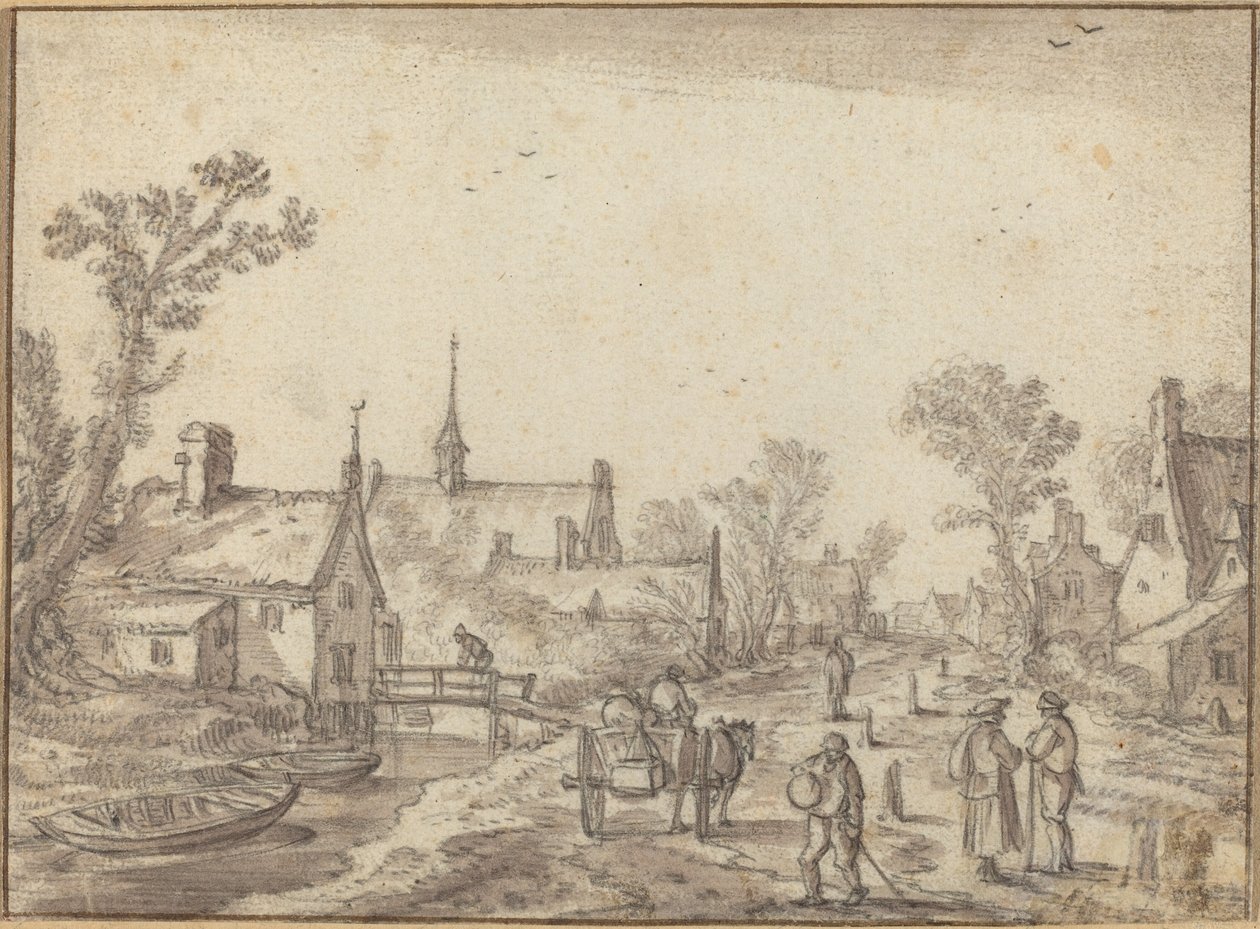 Landsbygata av Esaias van de Velde I