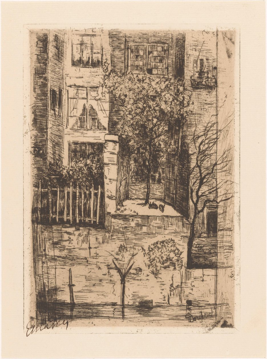 Dordrecht (original tittel på objekt) av Etha Fles (signed by artist)