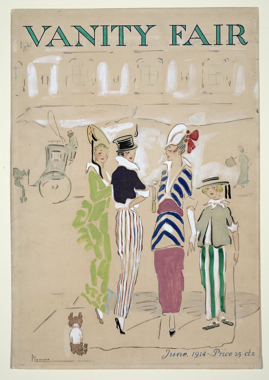 Vanity Fair Cover, juni 1914, pub. 1914 av Ethel McClellan Plummer
