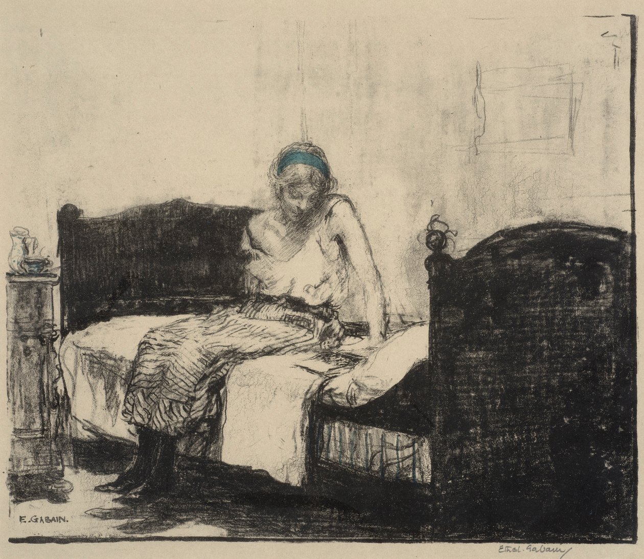 Den stripete underkjolen av Ethel Gabain