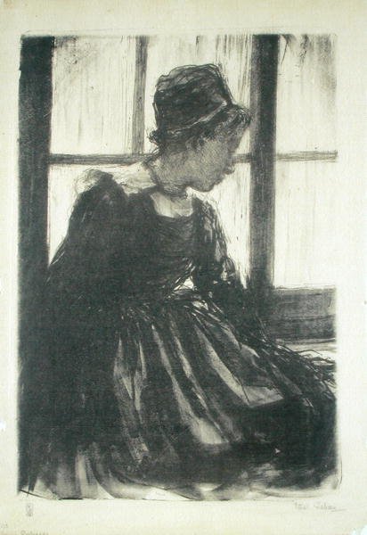 Ung bretonsk kvinne av Ethel Gabain