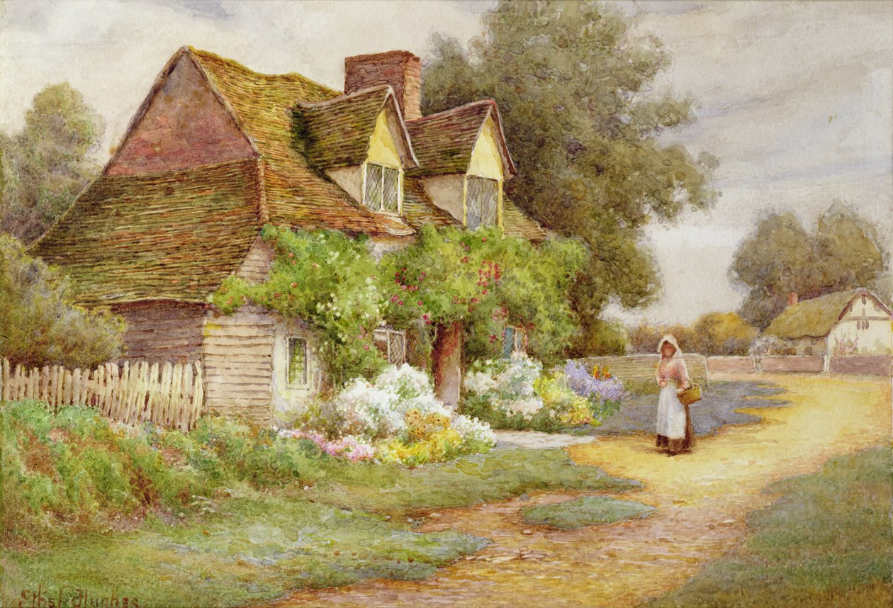 Utenfor hytta av Ethel Hughes