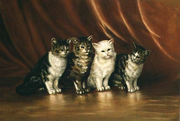 Fire katter av Ethel Leigh