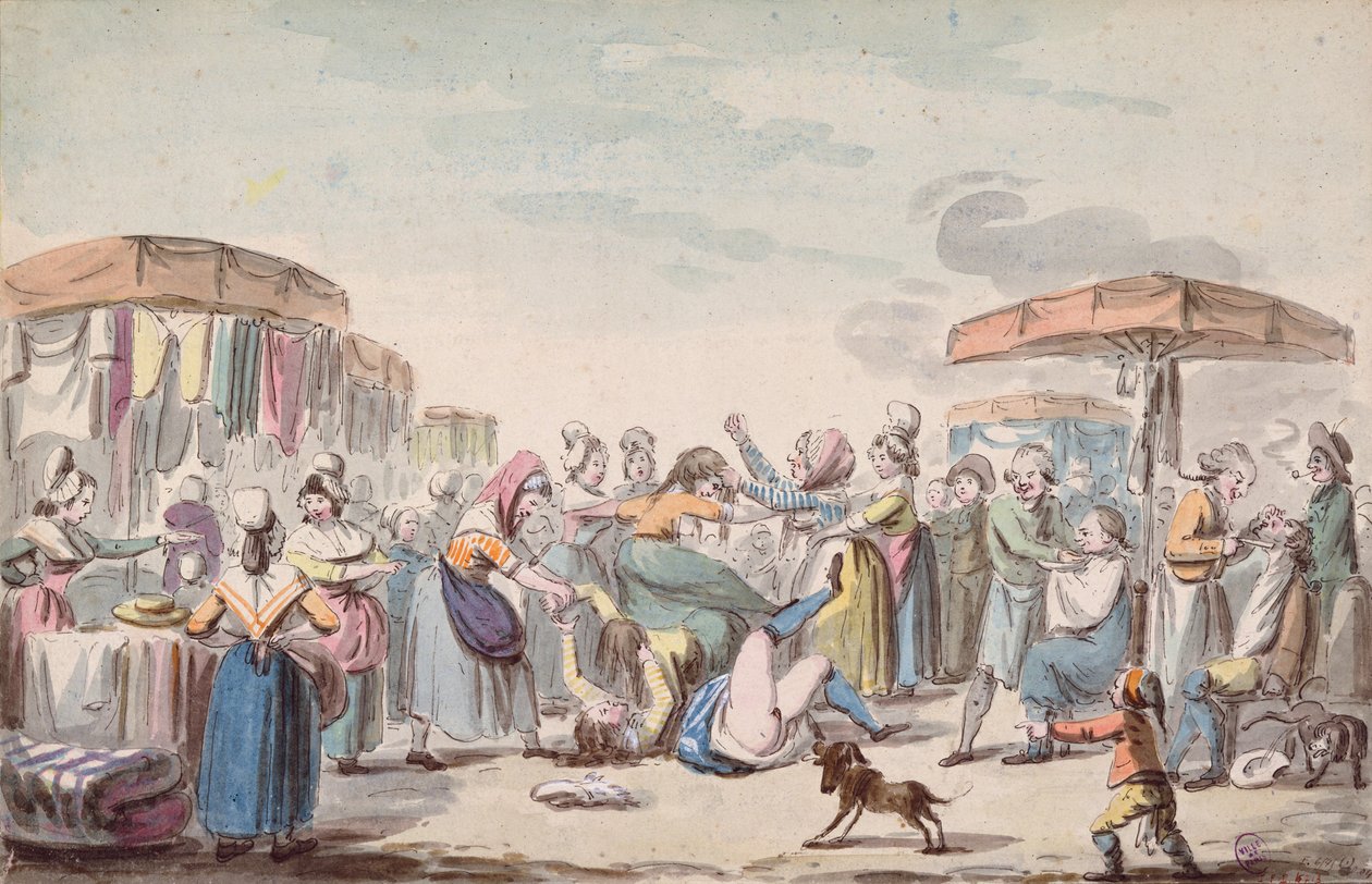 Messe under den franske revolusjonen, ca. 1789 av Etienne Bericourt