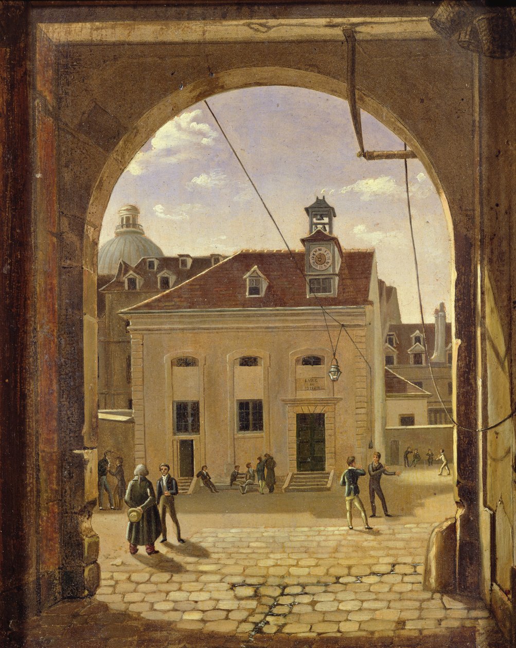 Institusjon Sainte-Barbe, Rue de Reims, i 1824 av Etienne Bouhot
