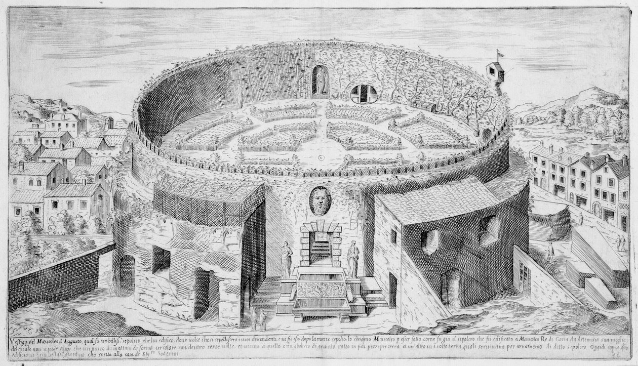 Mausoleet til Augustus, Roma, plate 36 fra 