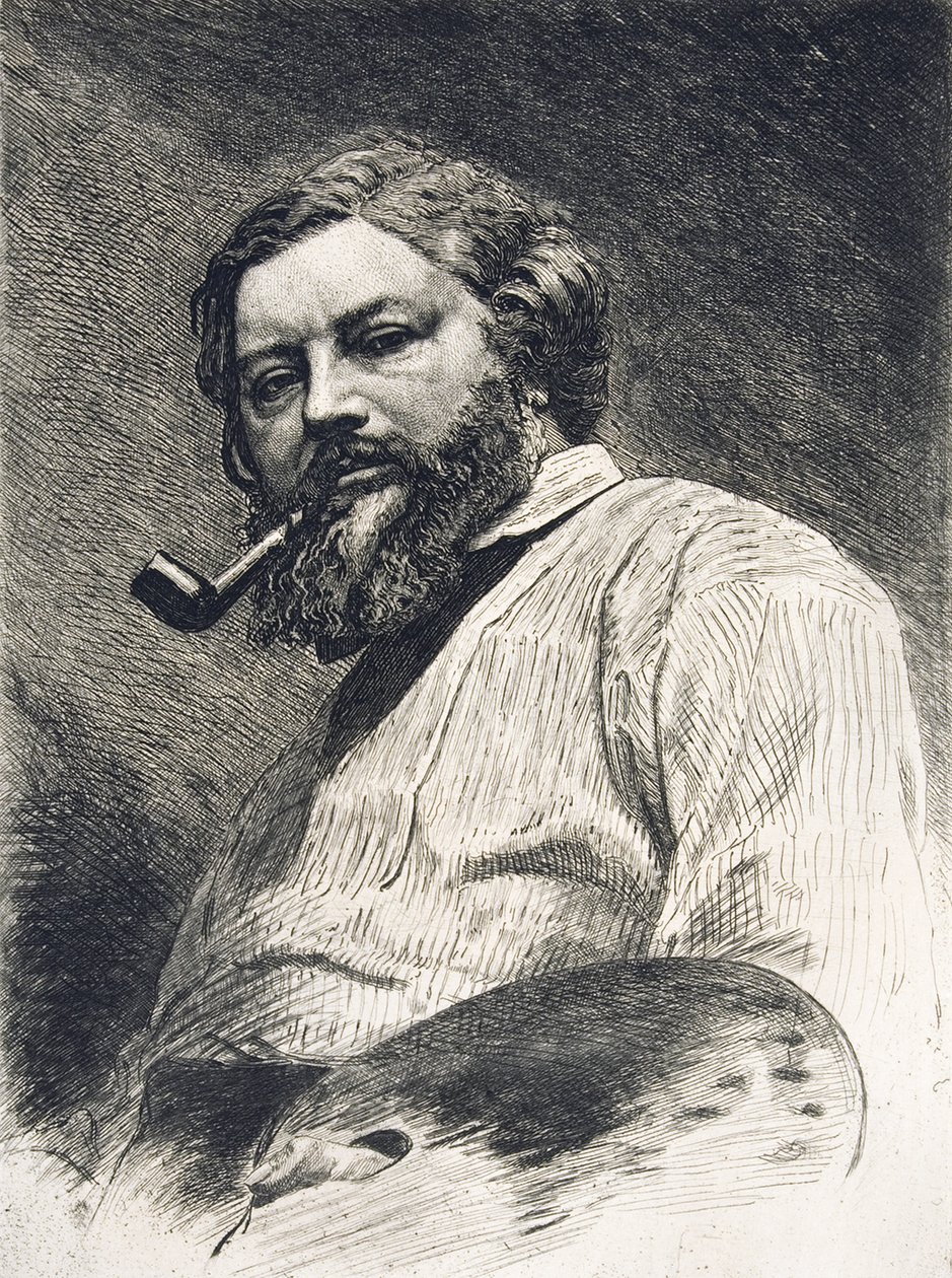 Gustave Courbet, 1882 av Etienne Gabriel Bocourt