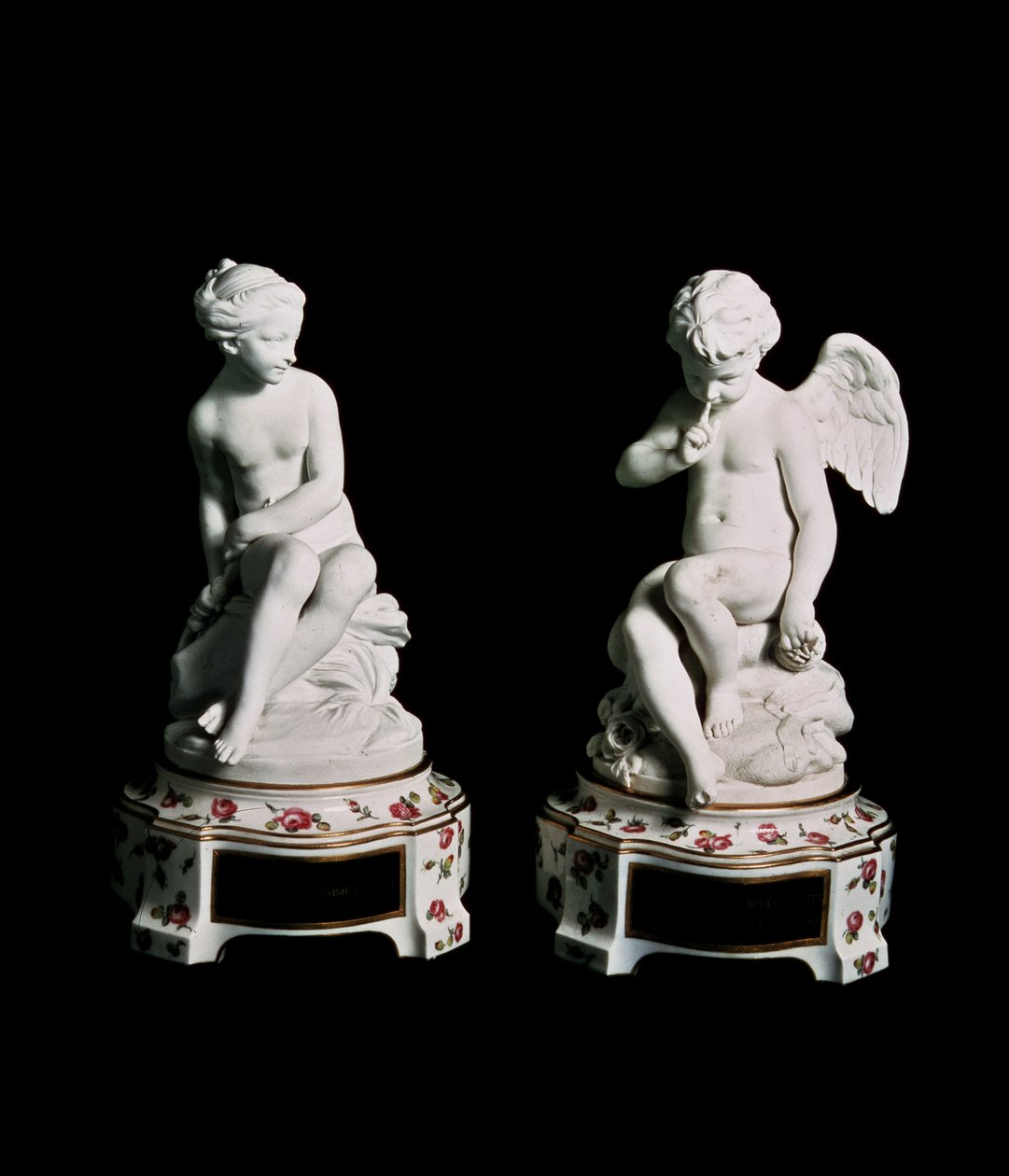 Cupid og Psyche, Sevres-gruppen, 1758 (porselen) av Etienne Maurice Falconet