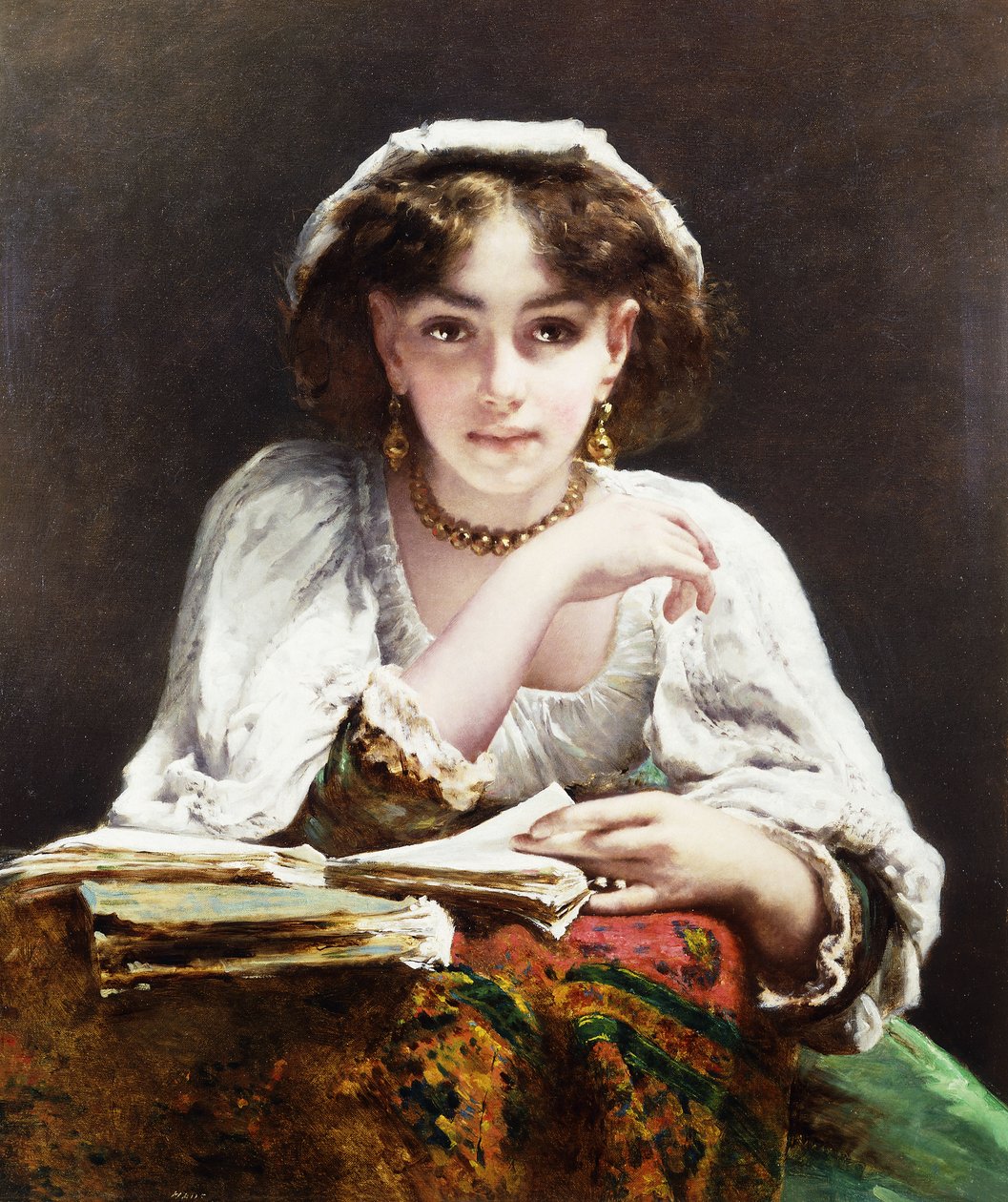Kjærlighetsbrevene, av Etienne Adolphe Piot