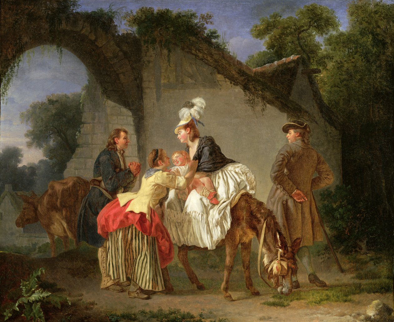 Farvel til sykepleieren, 1776-77 av Etienne Aubry