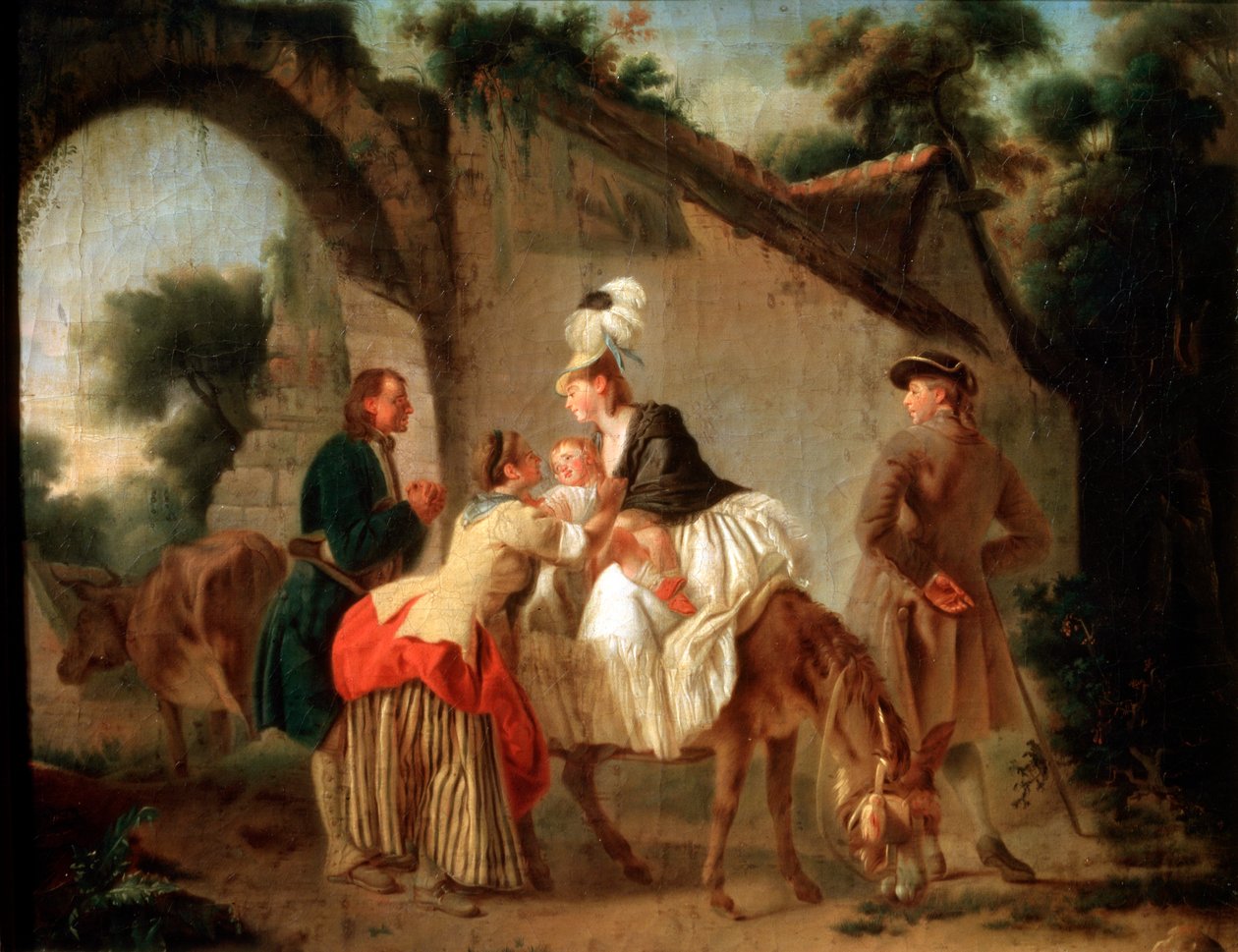 Farvel til den våte sykepleieren, 1777. av Etienne Aubry