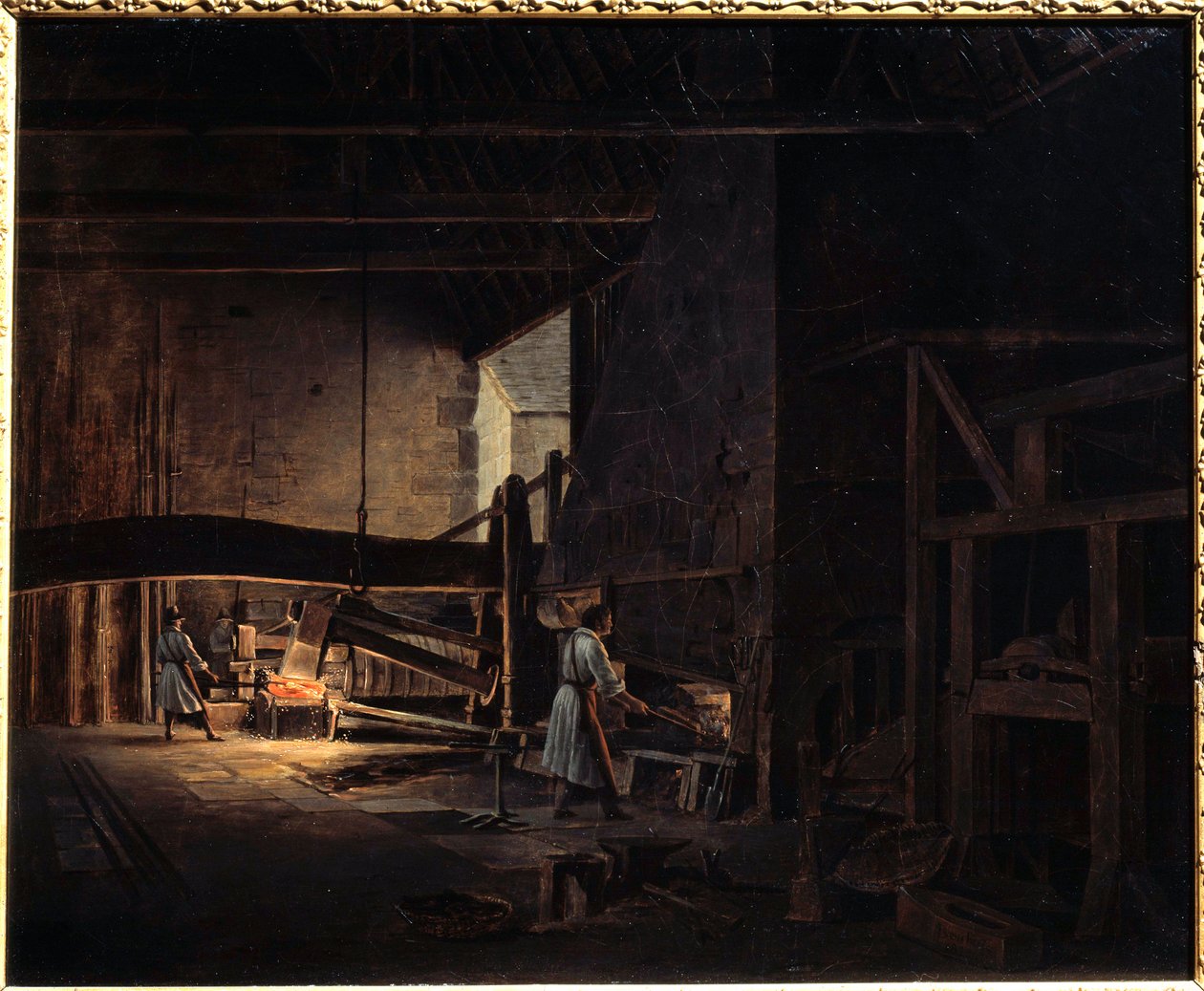 Smiene ved Chatillon sur Seine (Chatillon-sur-Seine) Maleri av Etienne Bouhot (1780-1862) 1823 Montbard, Musee des Forges de Breffan av Etienne Bouhot