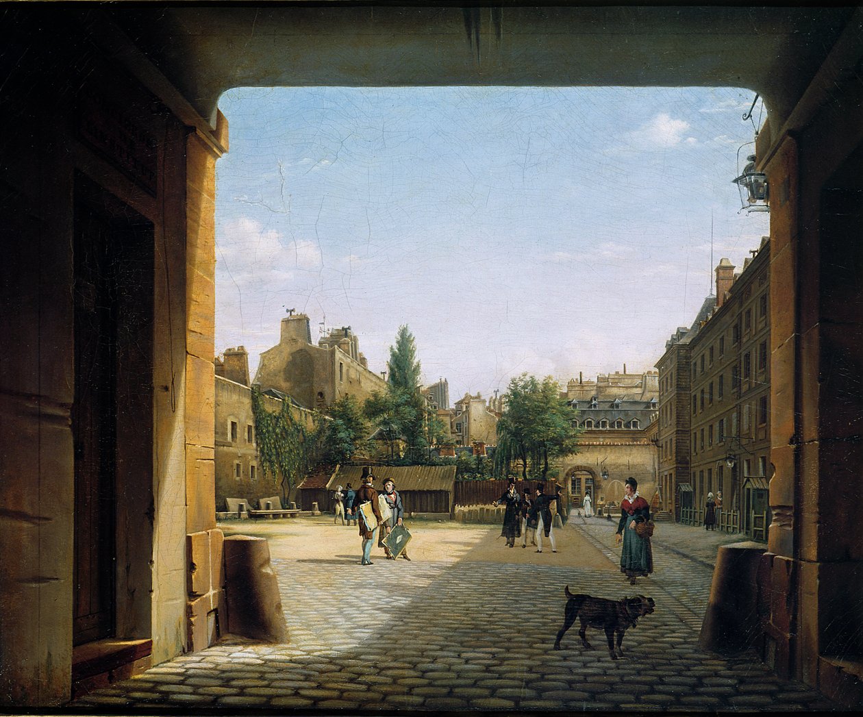 Gårdsplassen til Institut de France, 1825-62 av Etienne Bouhot