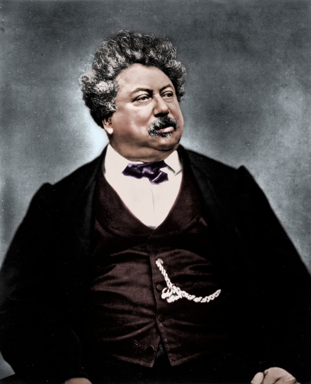 Alexandre Dumas den eldre , fransk romanforfatter og dramatiker, c1850-1870 av Etienne Carjat