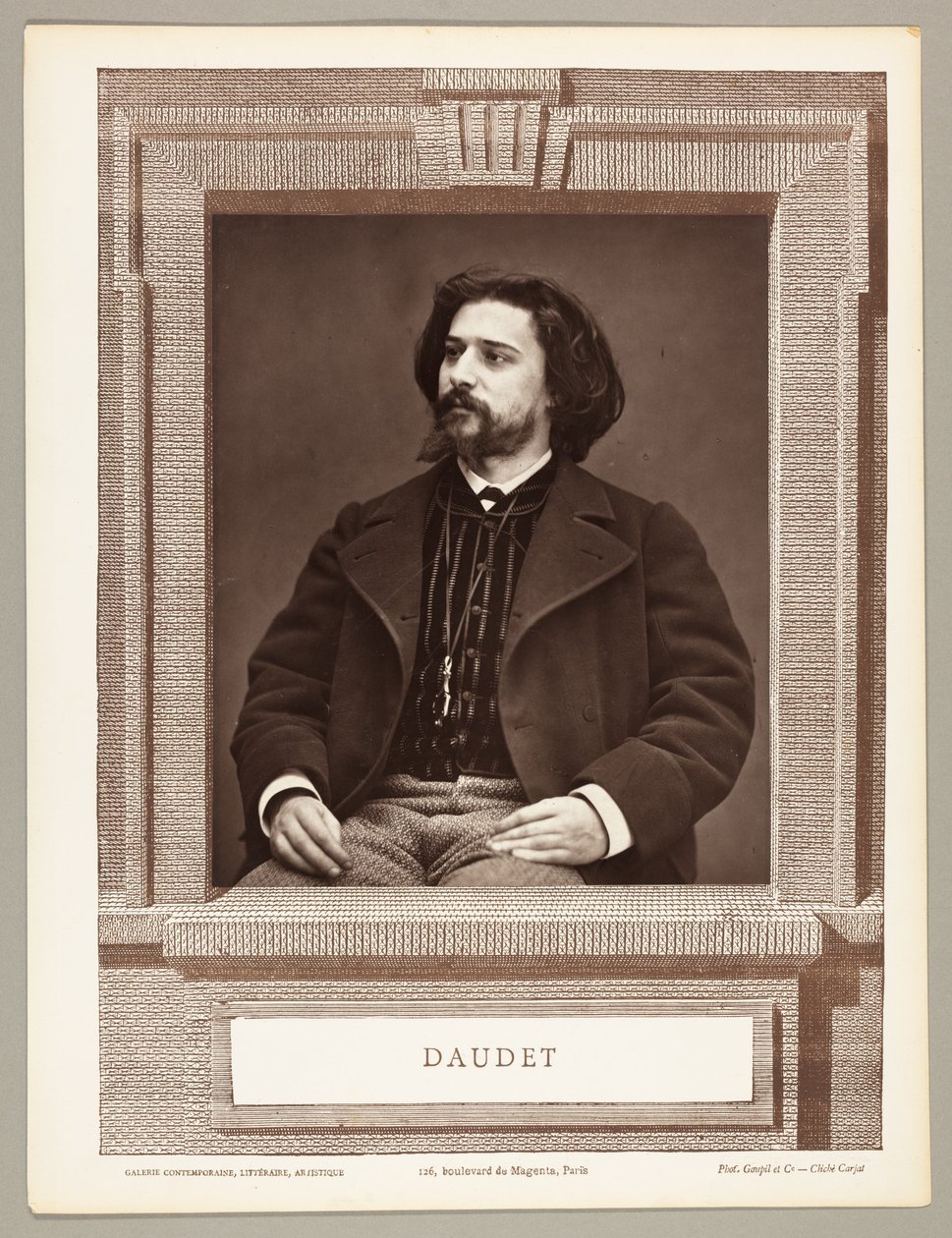 Alphonse Daudet (fransk forfatter, 1849-1897) av Etienne Carjat