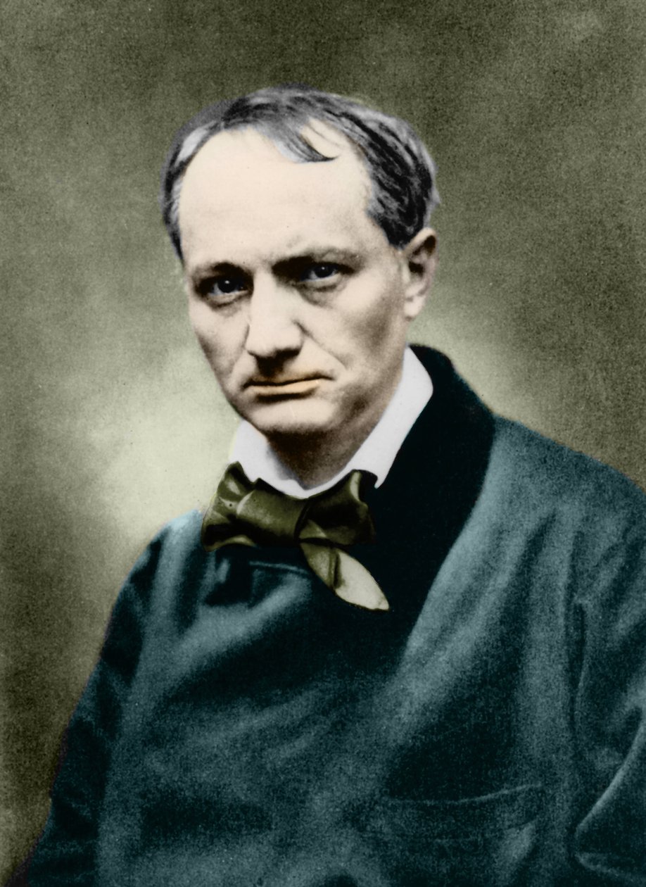 Charles Baudelaire (1821-1867), fransk forfatter, Photo de Carjat. av Etienne Carjat
