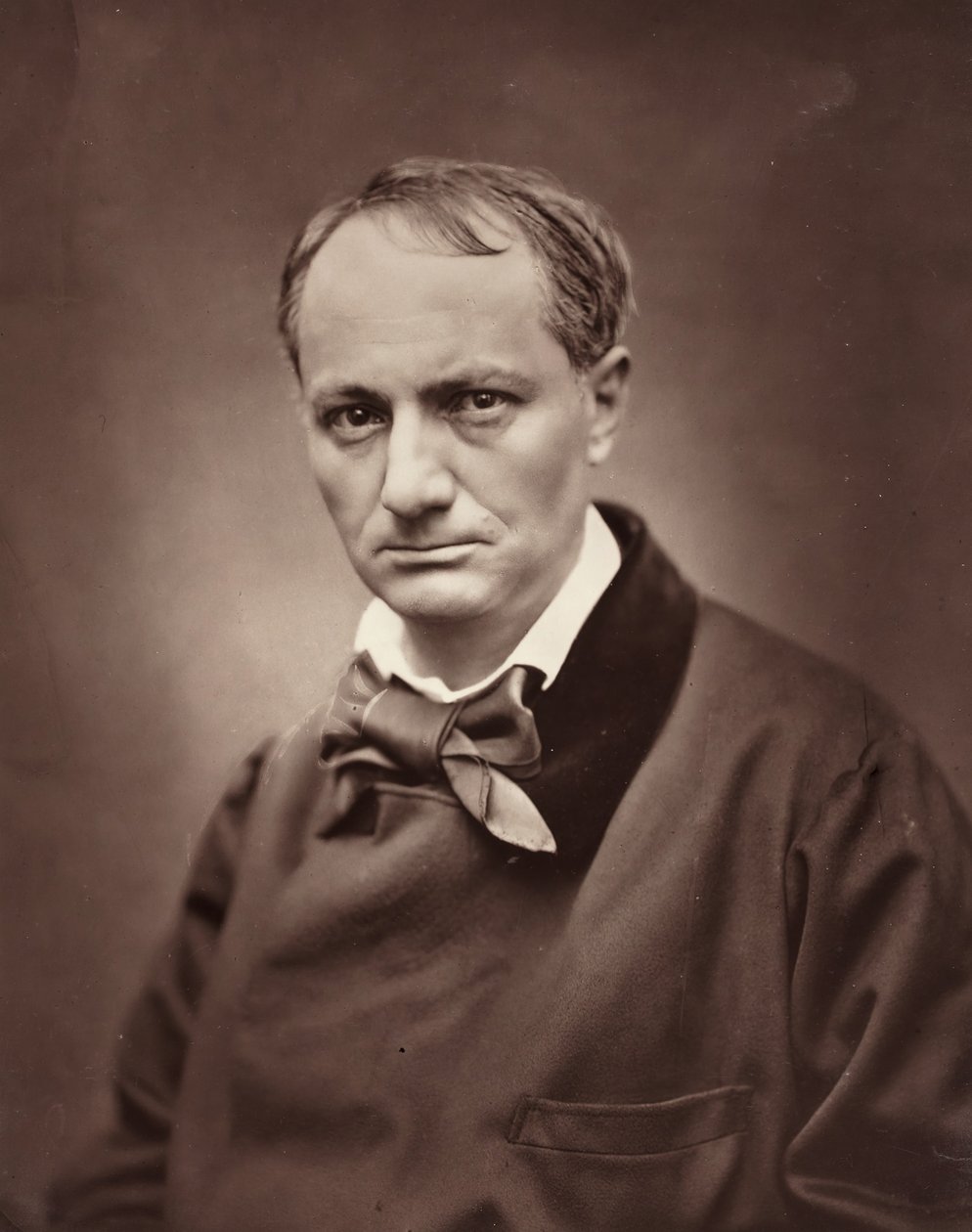 Charles Baudelaire fransk poet, kritiker og forfatter, 1821-1867, ca. 1863. av Etienne Carjat