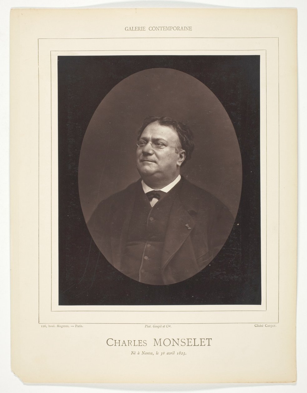 Charles Monselet av Etienne Carjat