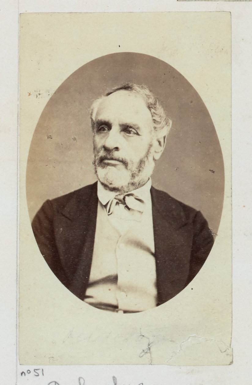 Delescluze Louis Charles (1809-1871). Journalist, han fikk flere dommer, bøter og fengslinger i Cayenne for sine demokratiske og sosialrevolusjonære ideer (1830). Valgt til Kommunens råd, medlem av komiteen for... av Etienne Carjat