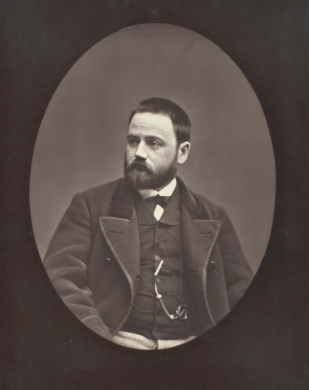 Émile Zola fransk romanforfatter, dramatiker og journalist, 1840-1902, ca. 1876. av Etienne Carjat