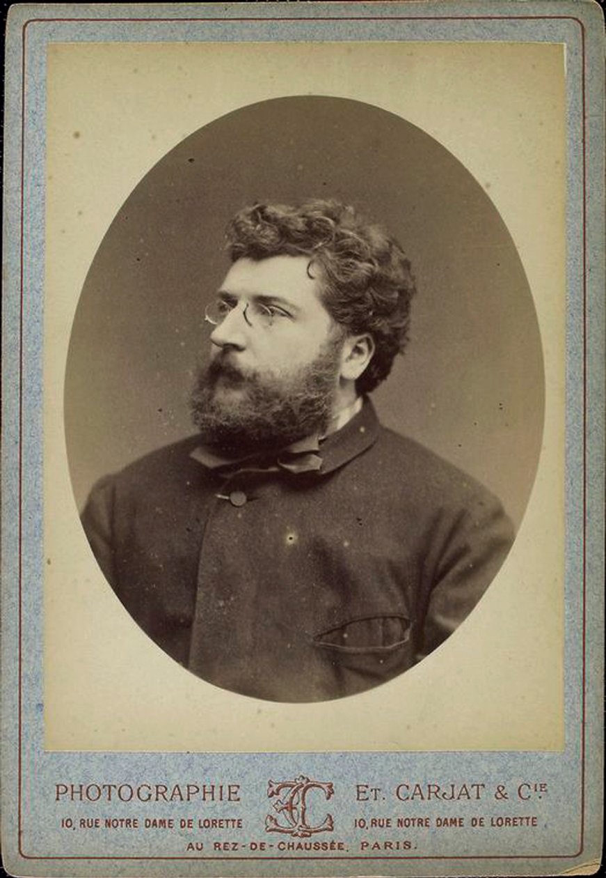 Georges Bizet , fransk komponist og pianist, 1870-tallet av Etienne Carjat